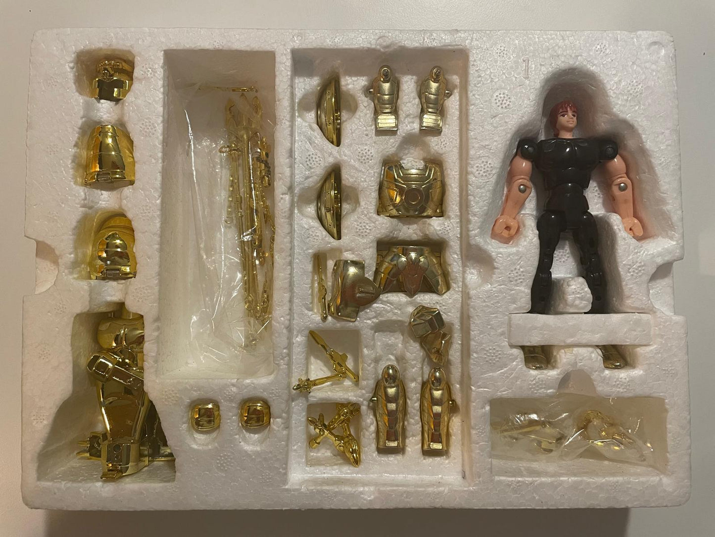 Figurine jouet rétro Saint Seiya Chevalier d'or de la Balance Libra Dokho 1987 bandai