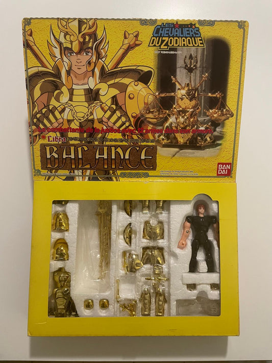 Figurine jouet rétro Saint Seiya Chevalier d'or de la Balance Libra Dokho 1987 bandai
